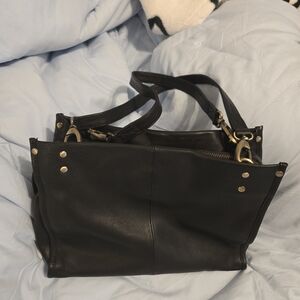 Black Leather Shoulder Bag